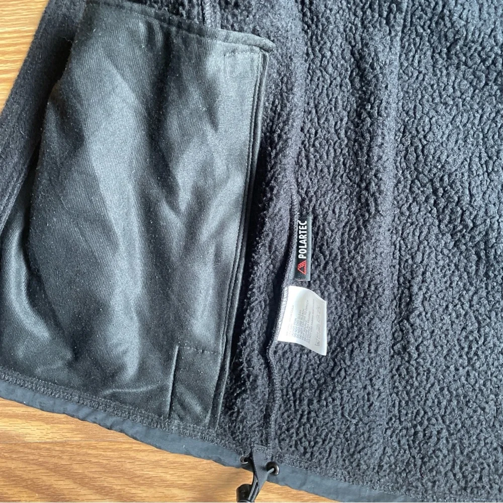 Vintage North Face Fleece Vest Mens Size Small Black
